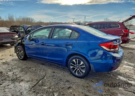 2015 Honda Civic Ex из США, поврежденный, VIN 19XFB2F86FE012585